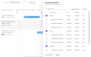 Configuración Planner Cartera