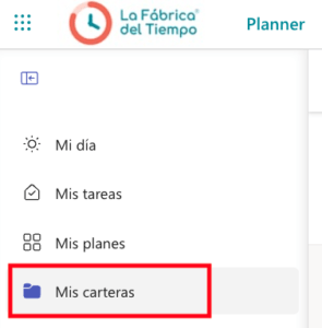 Menú Planner Cartera